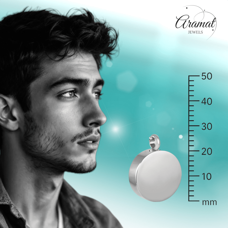 Ashanger Rond - Zilverkleurig RVS - 25x20 mm - hang730 - 8088 - Gedenkhangers kopen# - 25mm - alles - ashangers