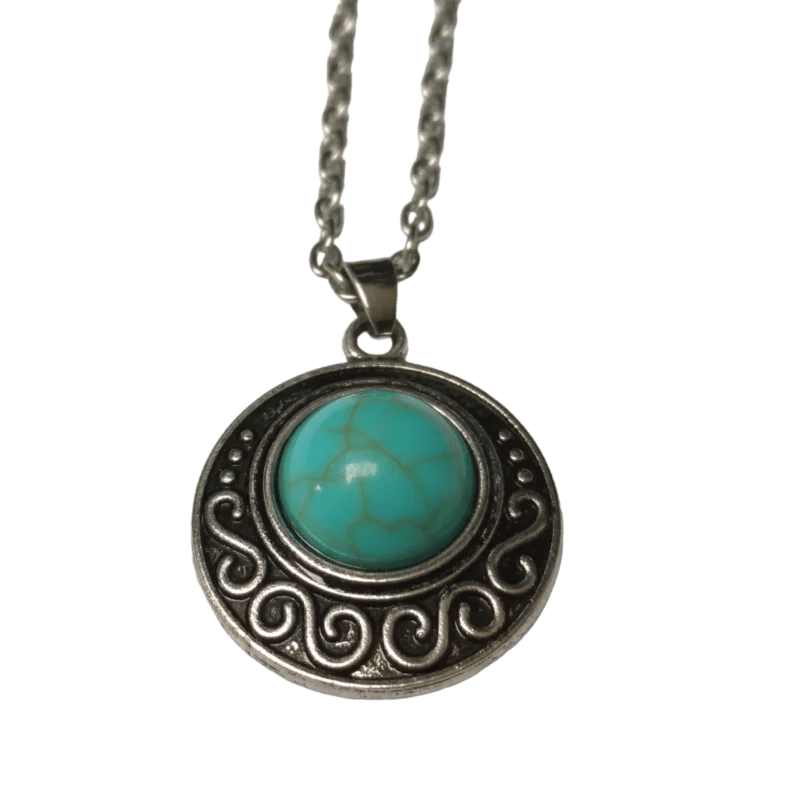 Turkoois turkooizen hanger ketting