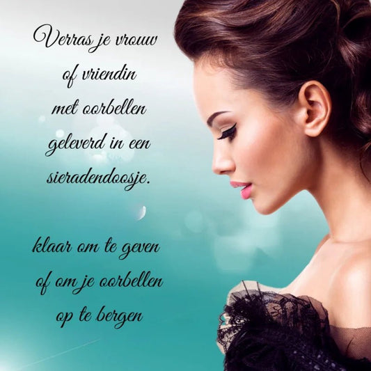 Boucles d'oreilles en cristal argenté 7x6mm