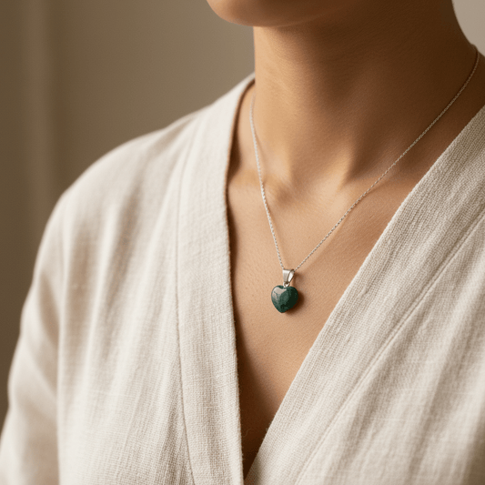 Indiaas Agaat Hartjes Hanger natuursteen - Aramat Jewels - Hangers - cadeautip