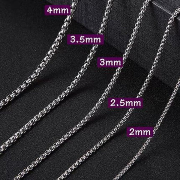 Jasseron Halsketting RVS 45 cm – 3,5 mm - Aramat Jewels - Halskettingen - cadeautip