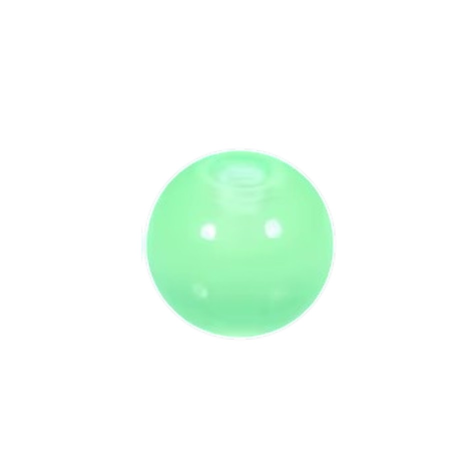 Glow in the Dark Piercing Balletje – Acryl – 5mm (1.6mm Dikte) – Per Stuk