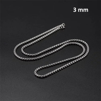 Steel Jasseron Necklace 40 cm – 3 mm