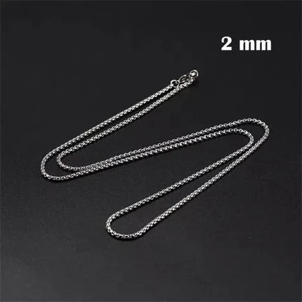 Stainless Steel Jasseron Necklace 50 cm – 2 mm