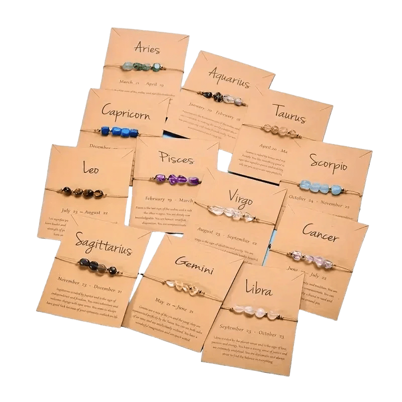 Een bos oorbellen op een witte achtergrond