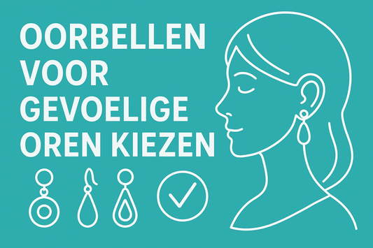 Oorbellen voor gevoelige oren nikkelvrij titanium zilver Aramat Jewels