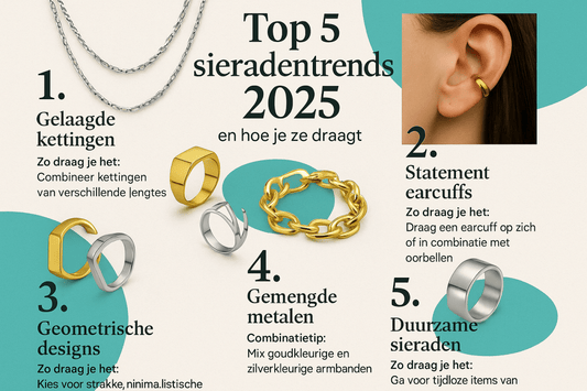 Top 5 sieradentrends voor 2025 (en hoe je ze draagt)