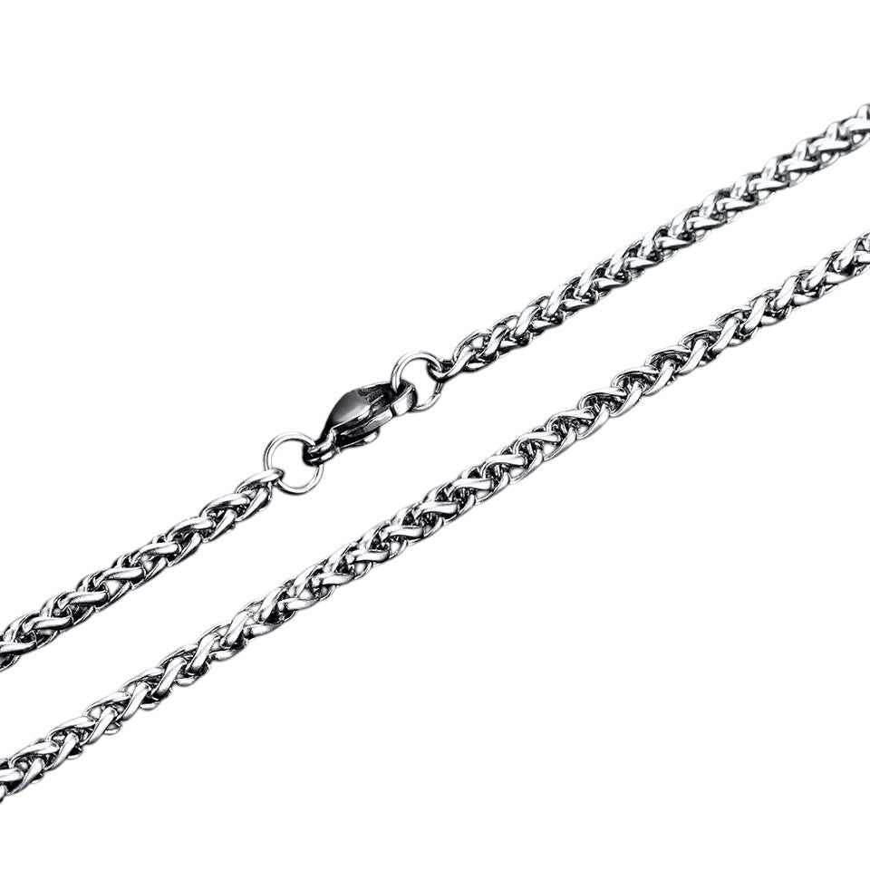 Foxtail Necklace Stainless Steel 85 cm – 3 mm