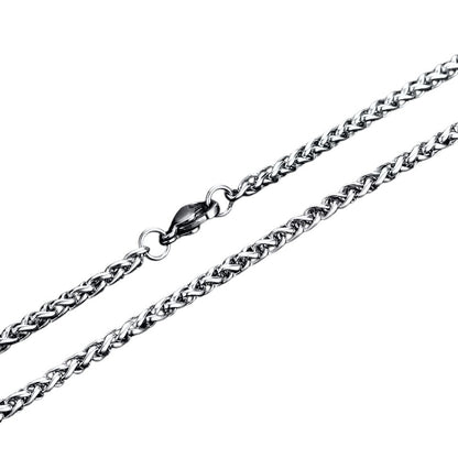Foxtail Necklace Stainless Steel 85 cm – 3 mm