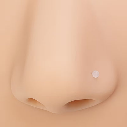Acryl Neuspiercing Retainer Doorzichtig – 2mm L-Staafje Neusvleugelpiercing