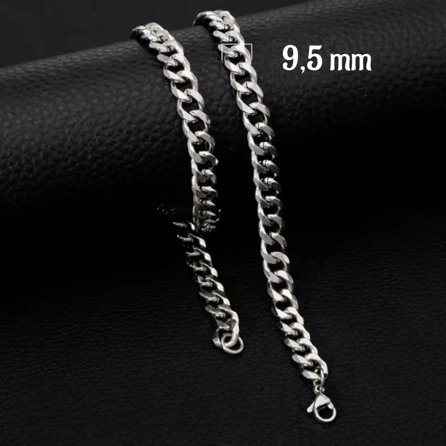 Modern Silver-Colored Gourmet Necklace Stainless Steel