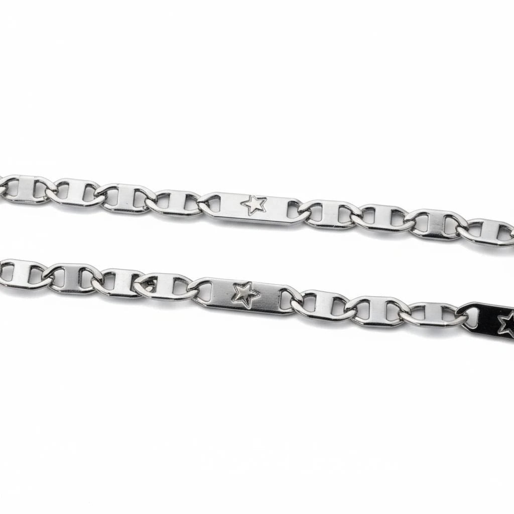 Silver-colored Navy Link Chain