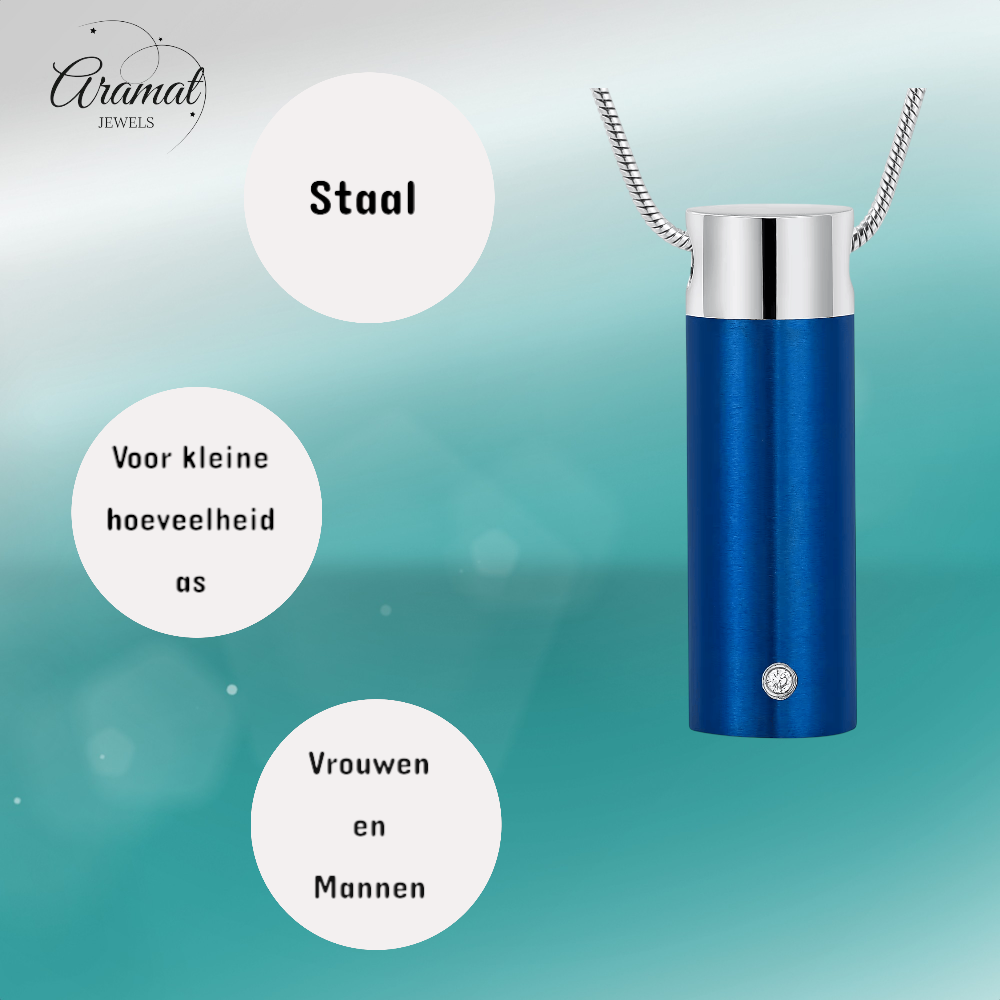 Steel Blue Ash Pendant - with Meaning