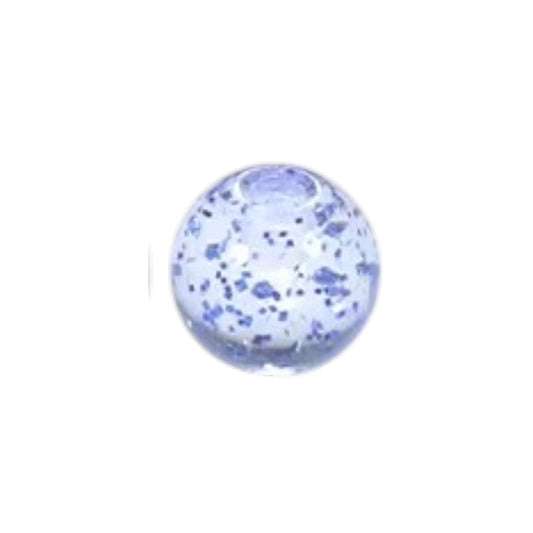 Transparant Piercing Balletje met Glitters – Acryl – 5mm (1.6mm Dikte) – Per Stuk