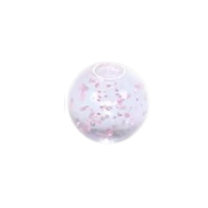 Transparant Piercing Balletje met Glitters – Acryl – 5mm (1.6mm Dikte) – Per Stuk