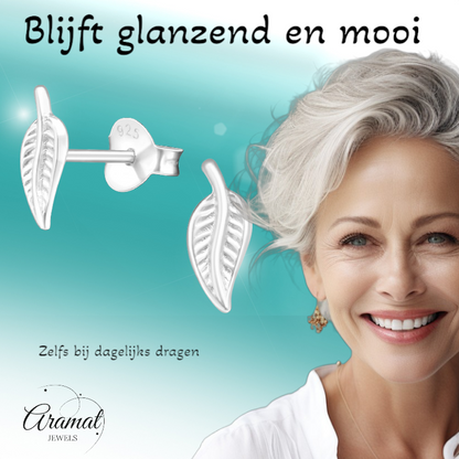 Silver Leaf Earrings – 9x4mm