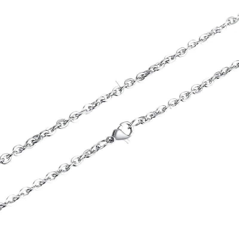 Stainless Steel Anchor Chain Silver Color 50-60cm - Maritime Link Chain