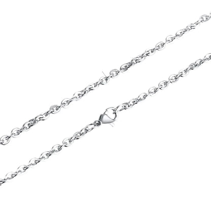 Stainless Steel Anchor Chain Silver Color 50-60cm - Maritime Link Chain