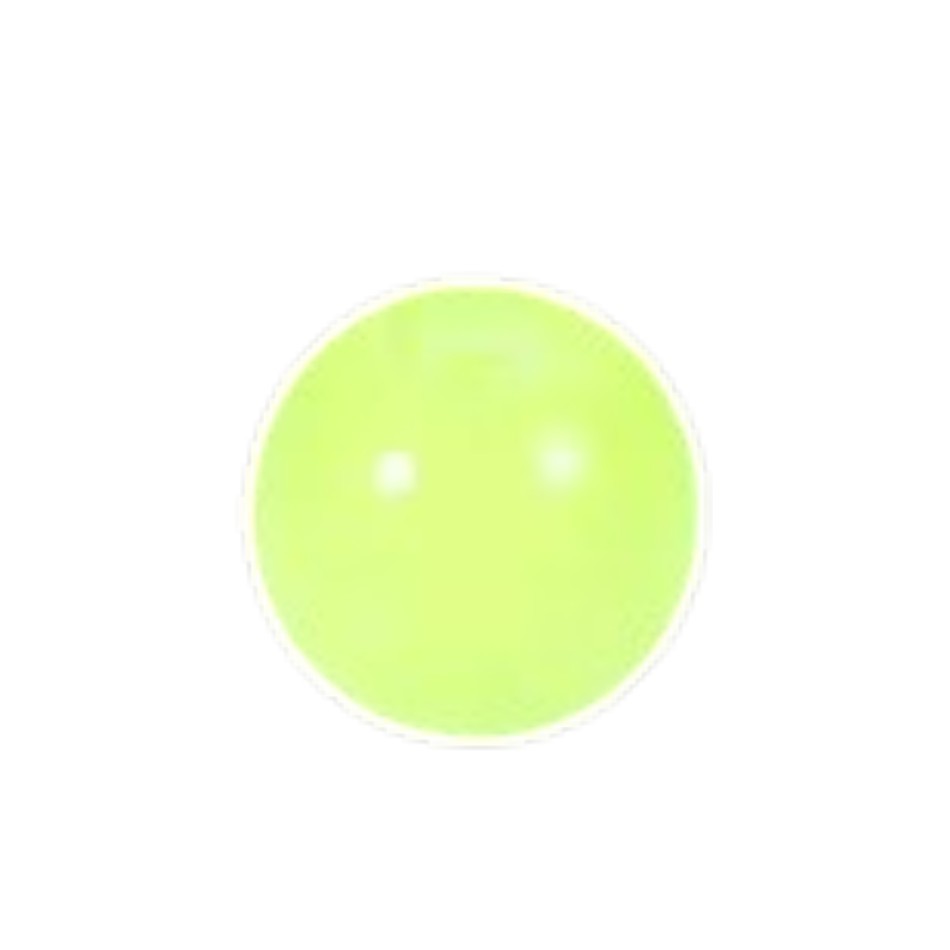 Aramat Jewels los neon groen acryl piercing balletje van 5mm voor 1.6mm staafjes, tandvriendelijk en lichtgewicht.