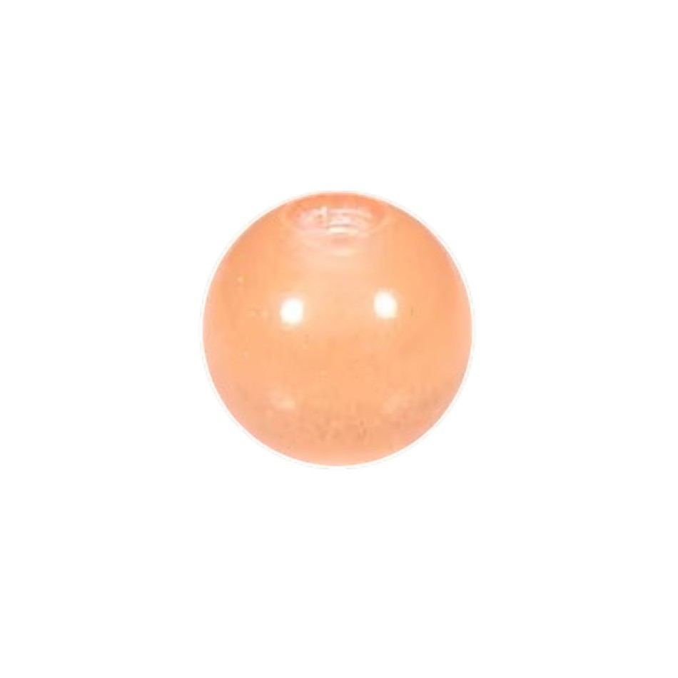 Aramat Jewels glow in the dark piercing balletje van 5mm gemaakt van lichtgewicht acryl voor tong of navelpiercing.
