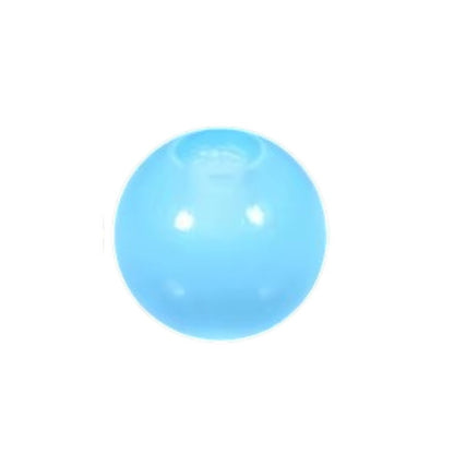 Aramat Jewels lichtblauw glow in the dark acryl piercing balletje van 6mm voor tong- of navelpiercings.