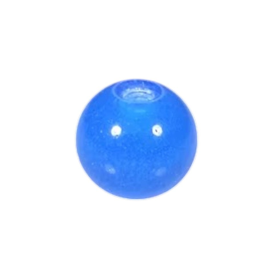 Aramat Jewels blauw glow in the dark piercing balletje van 5mm acryl voor tong- of navelpiercing