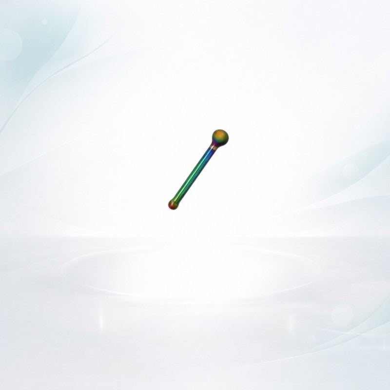 Aramat Jewels multi-color surgical steel nose piercing with a 1.5mm ball end.