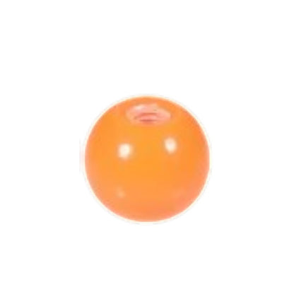 Oranje Aramat Jewels acryl piercing balletje van 5mm voor 1.6mm schroefdraad, lichtgewicht en tandvriendelijk.