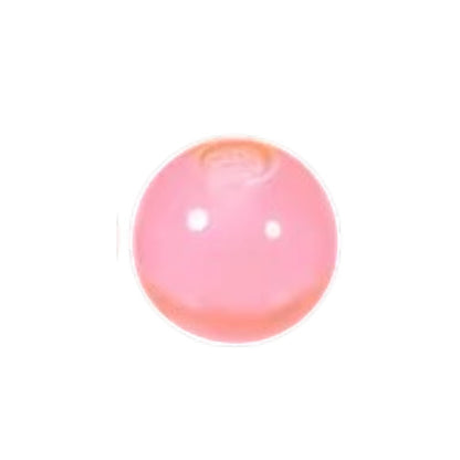 Aramat Jewels roze transparant acryl piercing balletje van 6mm voor tong- of navelpiercings.