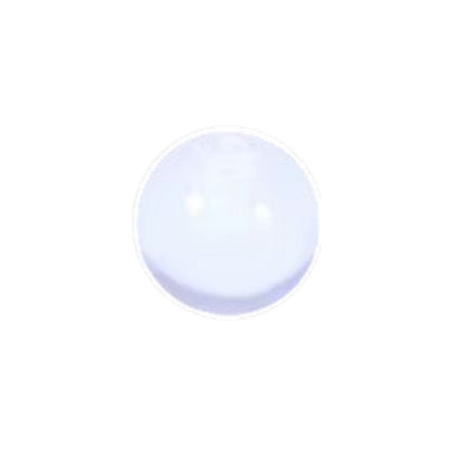 Aramat Jewels transparant acryl piercing balletje van 5mm voor 1.6mm staafjes, lichtgewicht en tandvriendelijk.