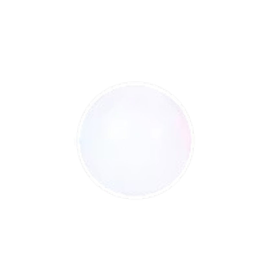 Aramat Jewels transparant acryl piercing balletje van 6mm voor tong- of navelpiercings, lichtgewicht en tandvriendelijk