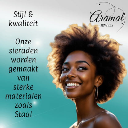 Aramat Jewels vossenstaart halsketting van 70 cm en 5 mm breed in zilverkleurig RVS met een stoere foxtail schakel.
