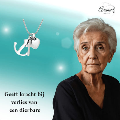 Ashanger Geloof Hoop en Liefde - Zilverkleurig RVS - hang1322 - Gedenkhangers kopen# - alles - anker - ashangers