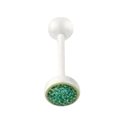 Oorbellen van groene kristalsteen