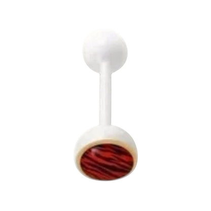Een paar rood-witte oortelefoons