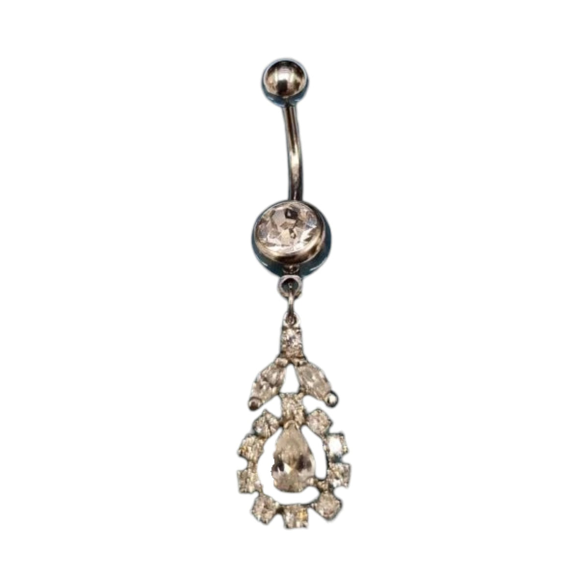 Piercing au nombril avec pendentif en forme de fleur