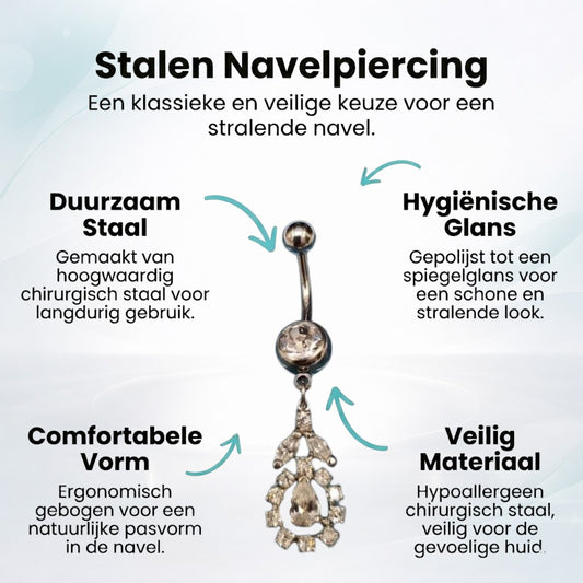 Flower Pendant Navel Piercing