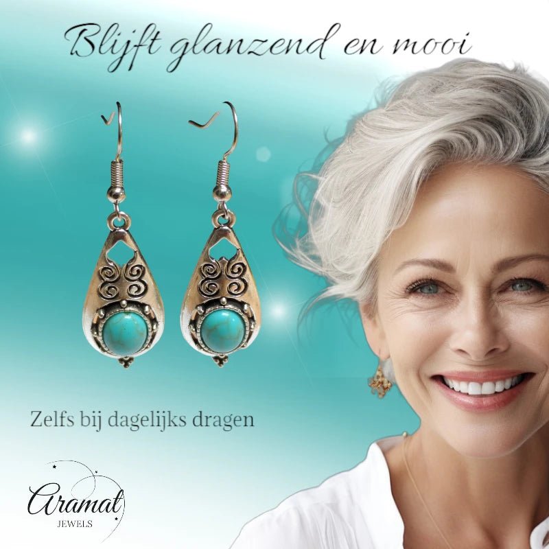 Boho Druppel Oorhangers - oor6053 - Oorhangers kopen# - 50mm - alles - bali