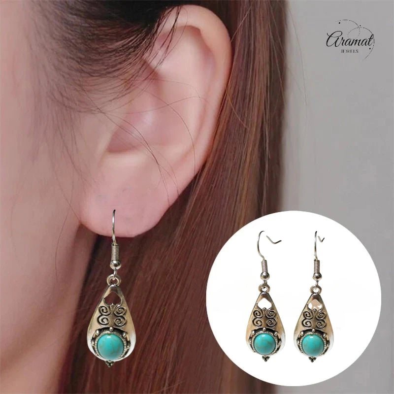 Boho Druppel Oorhangers - oor6053 - Oorhangers kopen# - 50mm - alles - bali