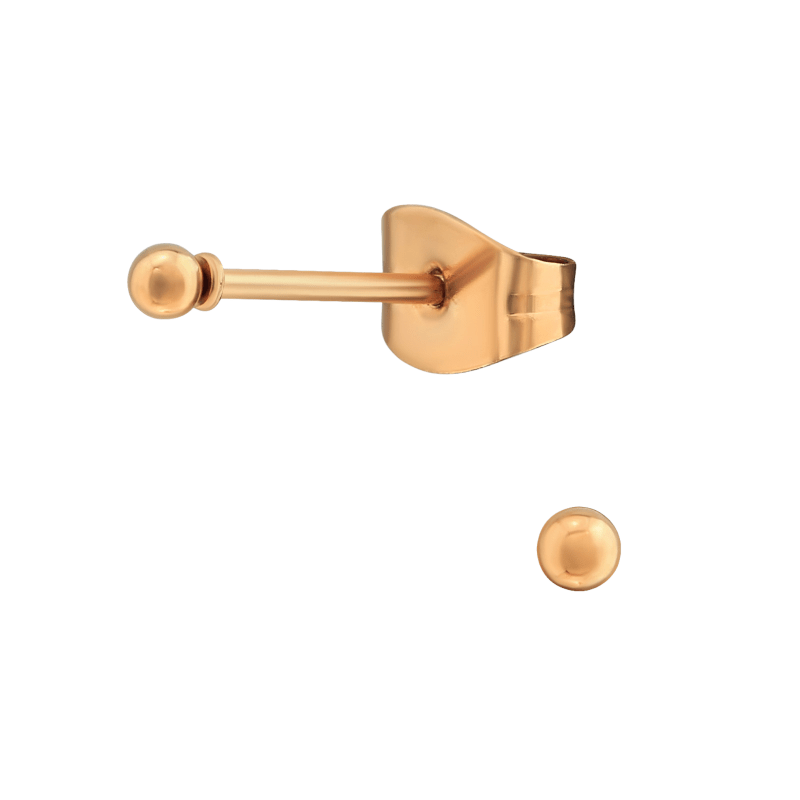Bolletjes oorbellen – rosékleur – 2mm - oor2718 - 13816 - Oorbellen kopen# - 2mm - alles - bolletjes
