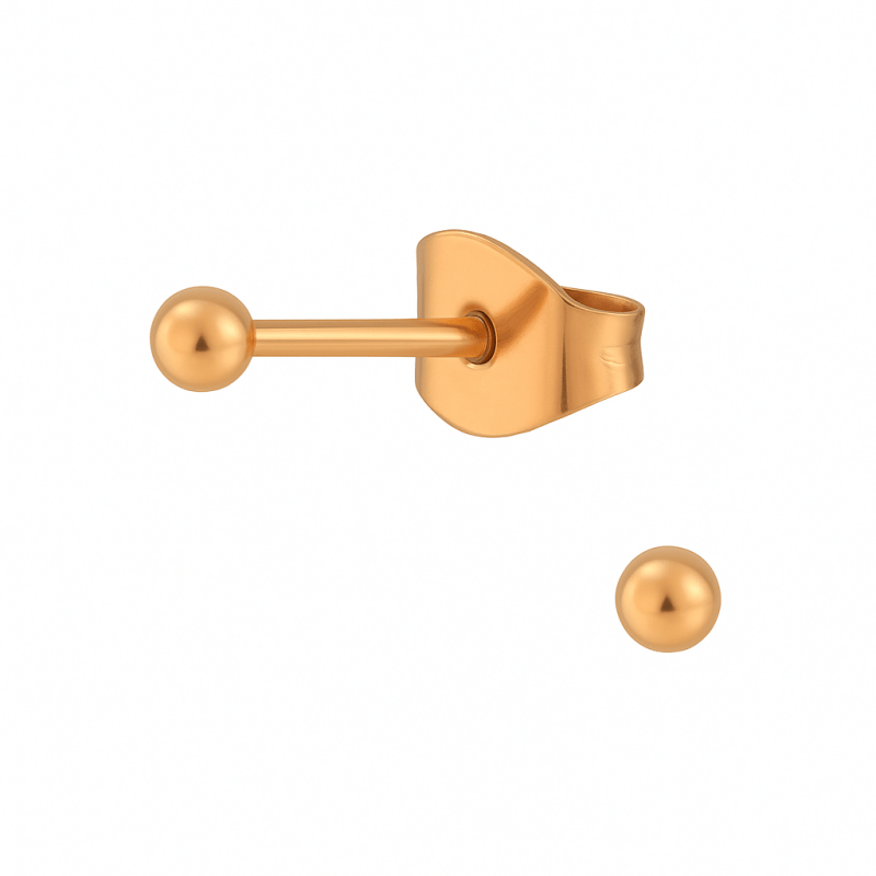 Bolletjes oorbellen – rosékleur – 3mm - oor3777 - Oorbellen kopen# - 3mm - alles - bolletjes