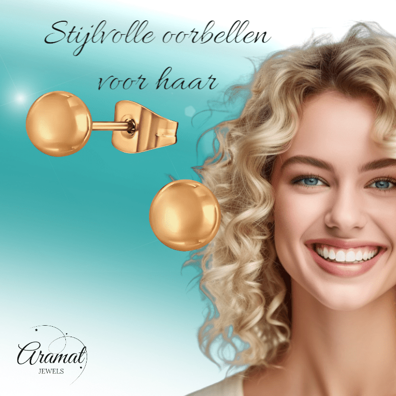 Bolletjes oorbellen – rosékleur – 5mm - oor2726 - 13819 - Oorbellen kopen# - 5mm - alles - bolletjes