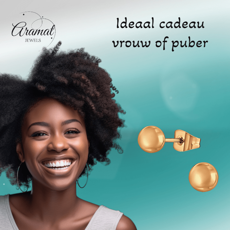Bolletjes oorbellen – rosékleur – 7mm - oor3779 - Oorbellen kopen# - 7mm - alles - bolletjes