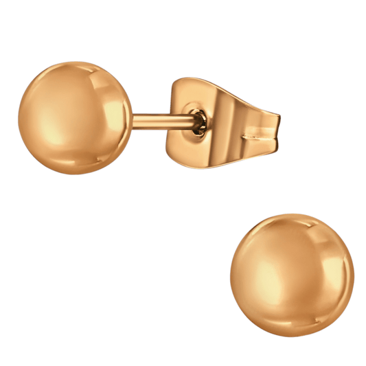 Bolletjes oorbellen – rosékleur – 7mm - oor3779 - Oorbellen kopen# - 7mm - alles - bolletjes