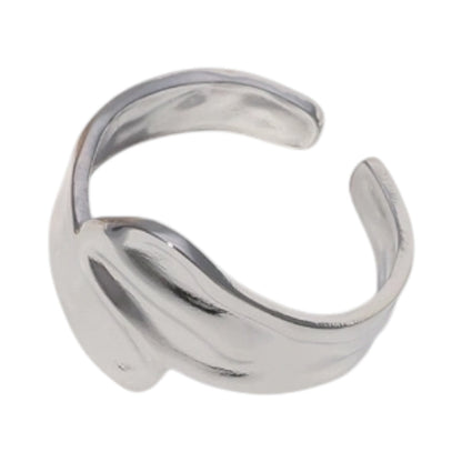 Brede Moderne One Size Ring RVS (14 mm) - Aramat Jewels - Ringen - cadeautip