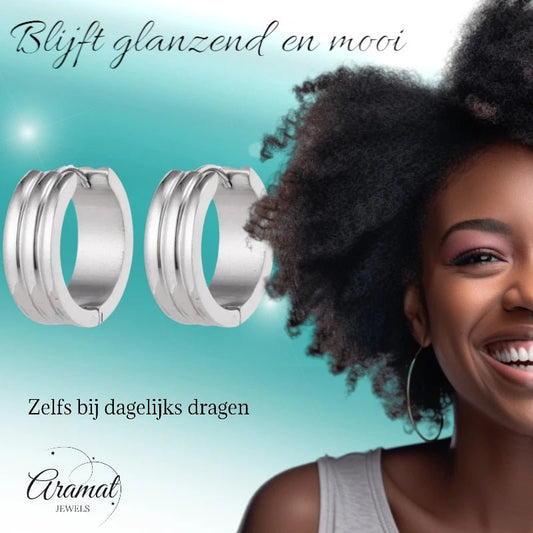 Brede Stalen Creolen 20mm - oor5821 - se43095 - Oorringen kopen# - 20mm - alles - cadeau