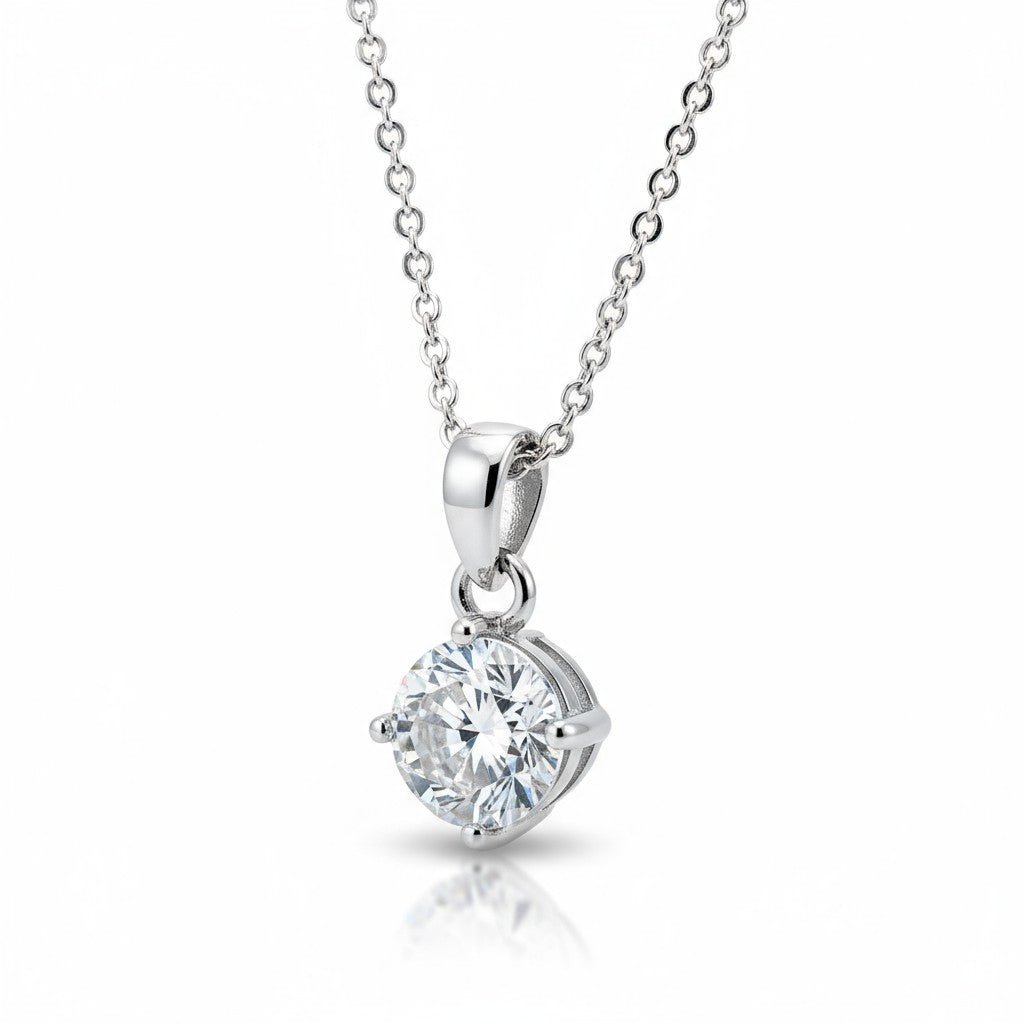 Elegante Rvs Zirkonia Hanger - Aramat Jewels - Bedelketting - cadeautip