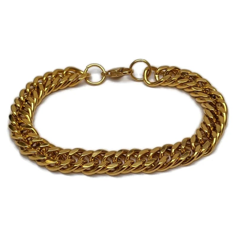 Een gouden schakelarmband