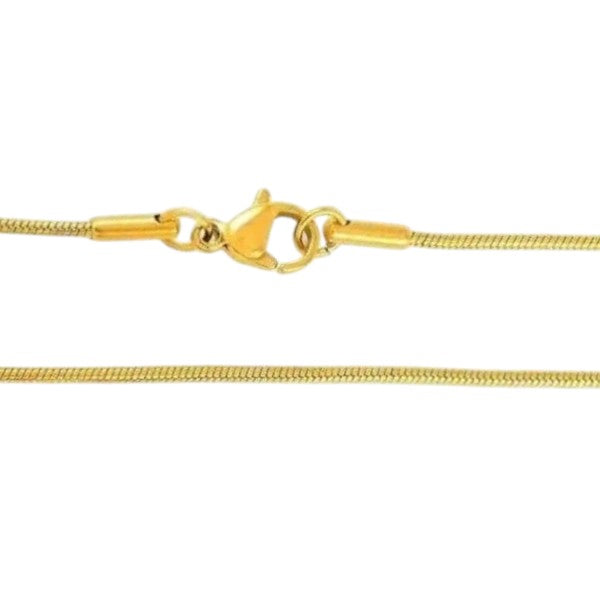 Stainless Steel Snake Chain Gold Color 45-60cm - Flexible Snake Chain Necklace