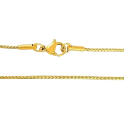 Stainless Steel Snake Chain Gold Color 45-60cm - Flexible Snake Chain Necklace